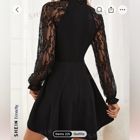 Black casual dress - Picture 3 of 3